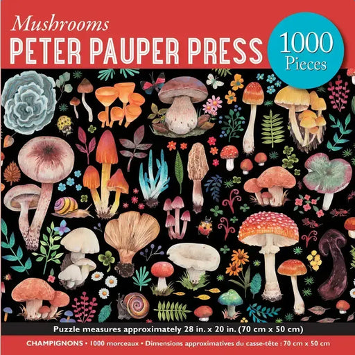 Mushrooms 1000 Piece Jigsaw Puzzle Peter Pauper - for just $19.99! 