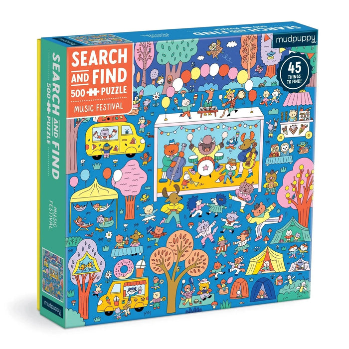 Music Festival Search & Find 500 Piece Jigsaw Puzzle Mudpuppy - for just $17.99! 