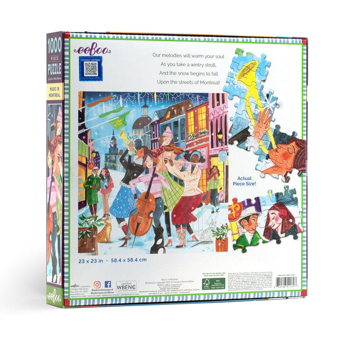 Music in Montreal 1000 Piece Jigsaw Puzzle eeBoo - for just $26.99! 