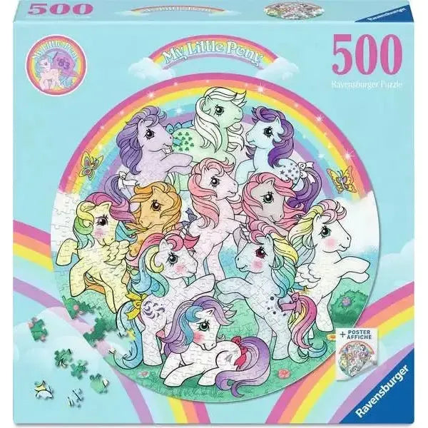 My Little Pony 500 Piece Round Jigsaw Puzzle Ravensburger - for just $19.99! 