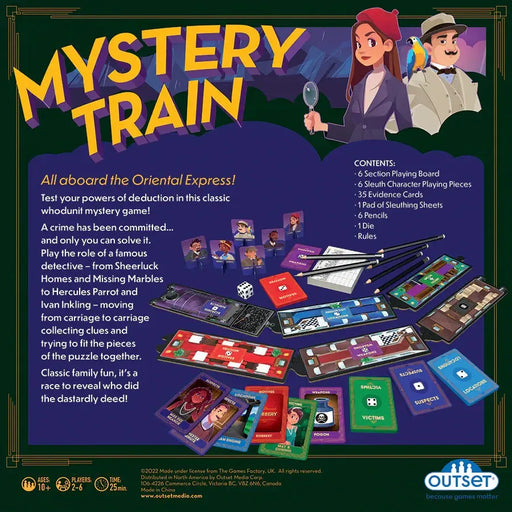Mystery Train - A Whodunit Game for the Whole Family - Outset - for just $29.99! 