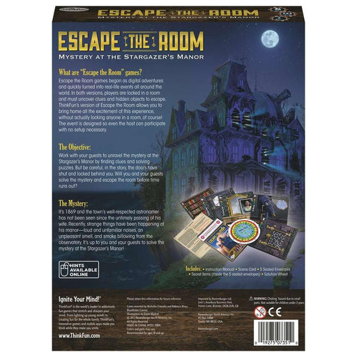 Mystery at the Stargazer's Manor - Escape the Room Game - Ravensburger - for just $29.99! 