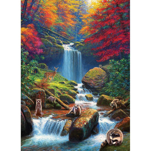 Mystic Falls in Autumn 1000 Piece Jigsaw Puzzle Cobble Hill - for just $19.99! 