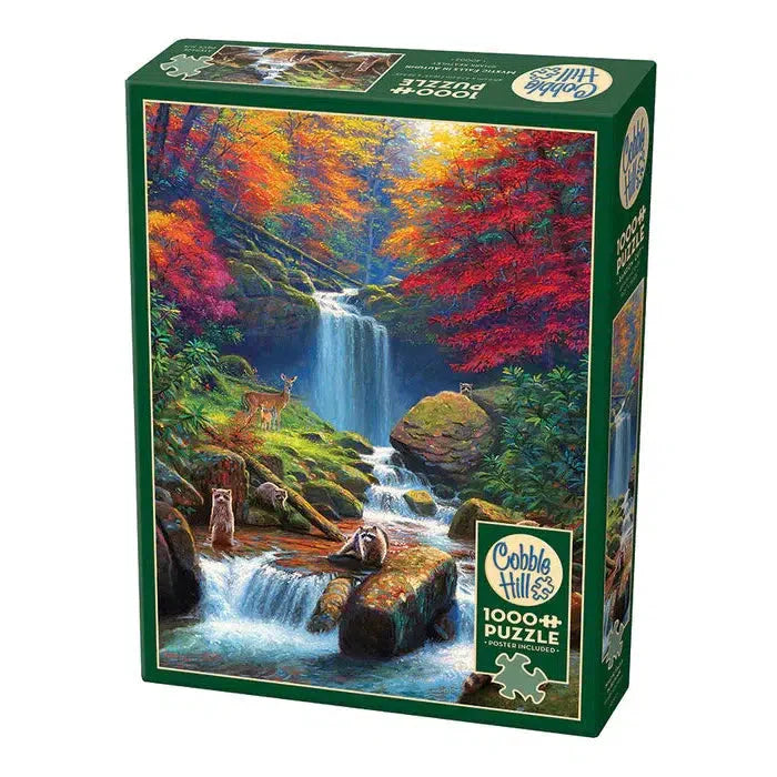 Mystic Falls in Autumn 1000 Piece Jigsaw Puzzle Cobble Hill - for just $19.99! 