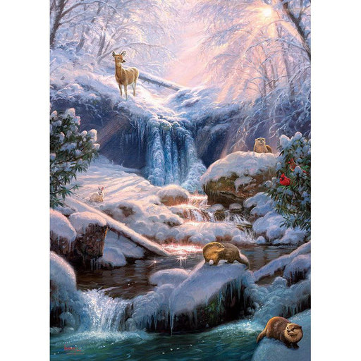 Mystic Falls in Winter 1000 Piece Jigsaw Puzzle Cobble Hill - for just $19.99! 