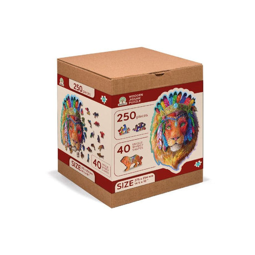 Mystic Lion 250 Piece Wood Jigsaw Puzzle Wooden City - for just $27.99! 