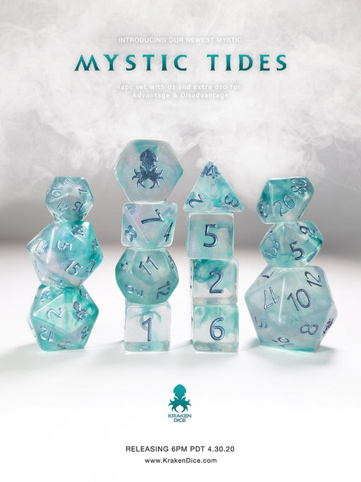 Kraken Dice Mystic 14pc Polyhedral Dice Set - for just $23.99! 