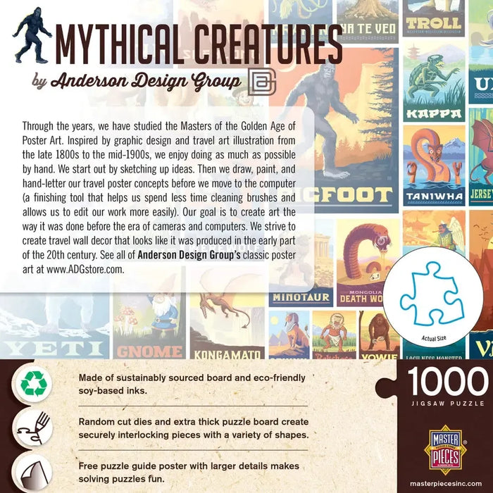 Mythical Creatures by Anderson Design 1000 Piece Jigsaw Puzzle MasterPieces - for just $17.99! 