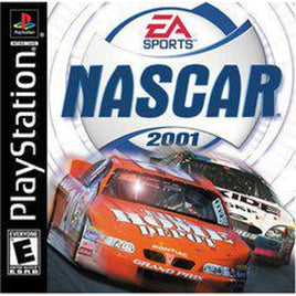 Front cover view of NASCAR 2001 - PlayStation