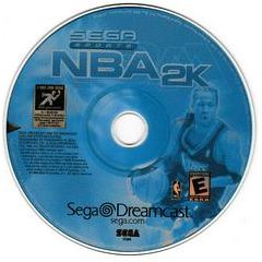Top view of disc for NBA 2K - Sega Dreamcast