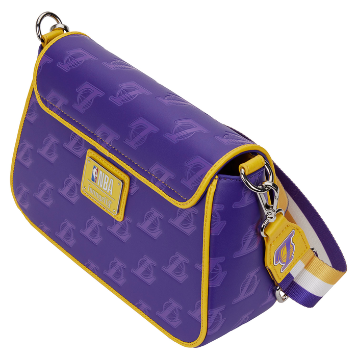 Loungefly: NBA LA Lakers Debossed Logo Cross Body Bag - for just $70! 