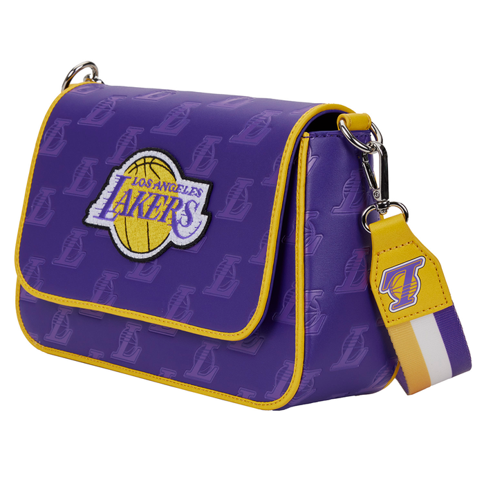 Loungefly: NBA LA Lakers Debossed Logo Cross Body Bag - for just $70! 