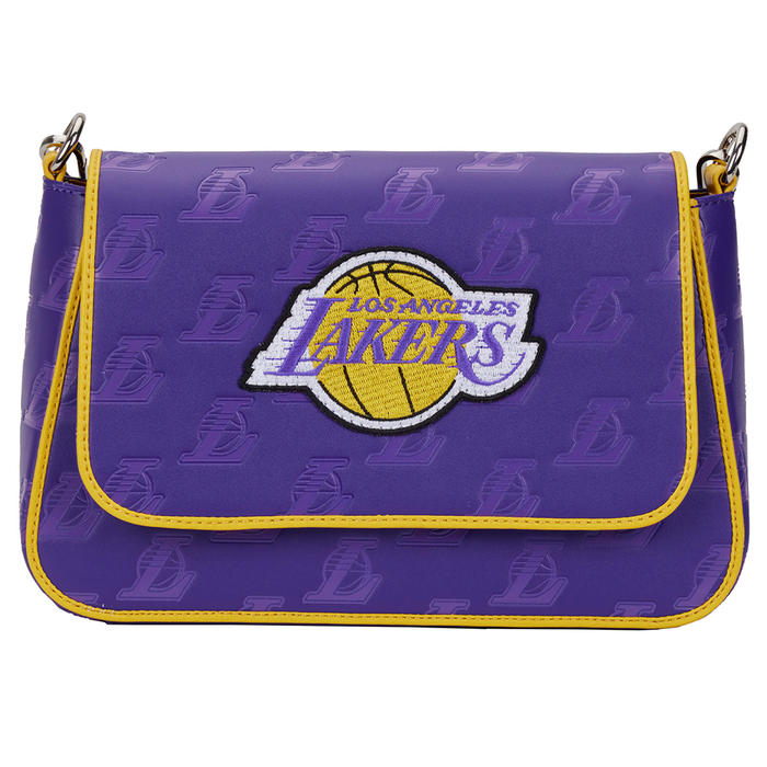Loungefly: NBA LA Lakers Debossed Logo Cross Body Bag - for just $70! 