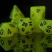 Neon Yellow Acrylic Dice Set - Just $9.99! Shop now at Retro Gaming of Denver