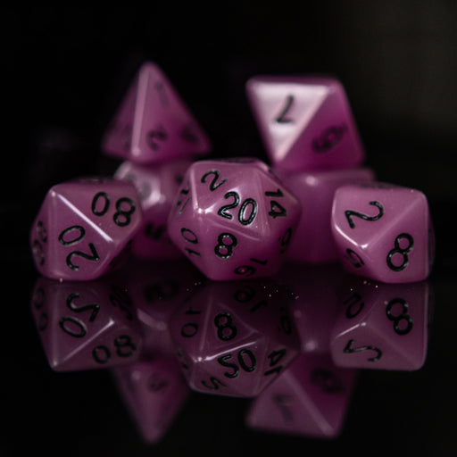 Neon Purple Acrylic Dice Set - Just $9.99! Shop now at Retro Gaming of Denver