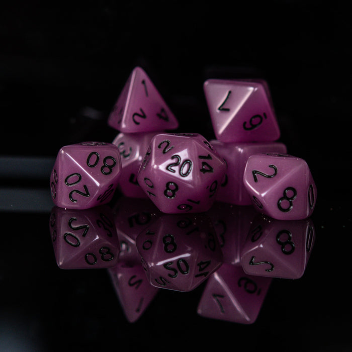 Neon Purple Acrylic Dice Set - Just $9.99! Shop now at Retro Gaming of Denver