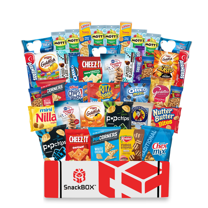 College Care Packages | Candies, Chips, and Cookies Assortment Care Package (40 Snacks) - for just $39.99! 