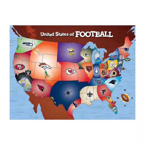 NFL Football Map 500 Piece Jigsaw Puzzle MasterPieces - for just $19.99! 