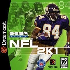 Front cover view of NFL 2K1 - Sega Dreamcast