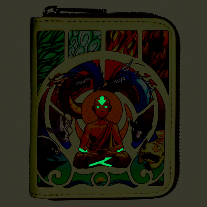 Loungefly: Avatar: The Last Airbender - Aang Mediation Zip Around Wallet - for just $40! 