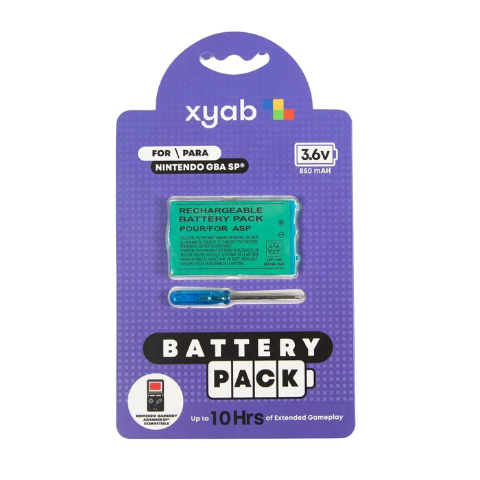 Rechargeable Battery Pack for Gameboy Advance SP® (XYAB) - Premium Rechargeable Battery - Just $11.99! Shop now at Retro Gaming of Denver