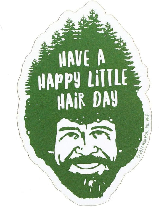 Aquarius Magnets: Funky Chunky Magnet - Bob Ross - Have a Happy Little Hair Day - for just $6.99! 