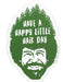 Aquarius Magnets: Funky Chunky Magnet - Bob Ross - Have a Happy Little Hair Day - for just $6.99! 