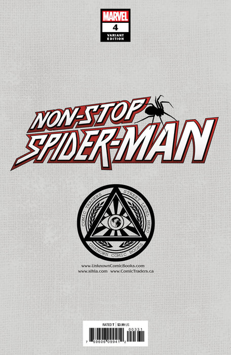 Non-Stop Spider-Man #4 Unknown Comics Gabriele Dell'Otto Exclusive Var (07/28/2021) (08/25/2021) - for just $10! 