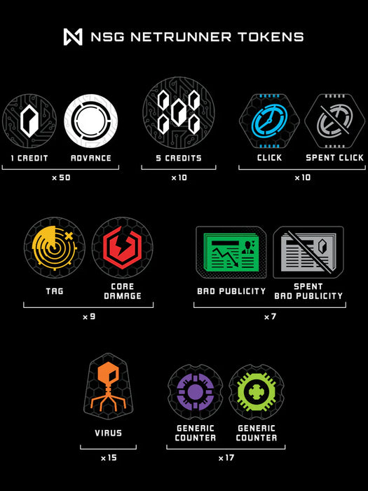 Netrunner - NSG Netrunner Tokens - for just $39.99! 