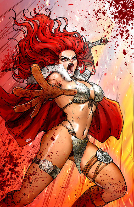RED SONJA 2023 #3 UNKNOWN COMICS ZHUO | SZERDY EXCLUSIVE NYCC BLOODY VIRGIN VAR (10/25/2023) - for just $10! 