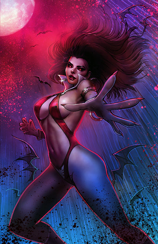VAMPIRELLA DEAD FLOWERS #1 UNKNOWN COMICS ZHUO | SZERDY EXCLUSIVE NYCC BLOODY VIRGIN VAR (10/25/2023) - for just $10! 