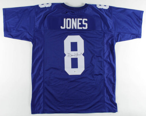 Daniel Jones New York Giants Autographed Royal Blue Football Jersey - Beckett Authenticated - for just $299.99! 