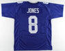 Daniel Jones New York Giants Autographed Royal Blue Football Jersey - Beckett Authenticated - for just $299.99! 