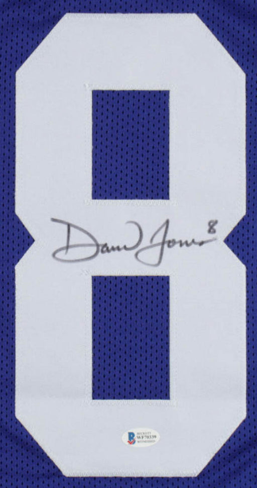 Daniel Jones New York Giants Autographed Royal Blue Football Jersey - Beckett Authenticated - for just $299.99! 