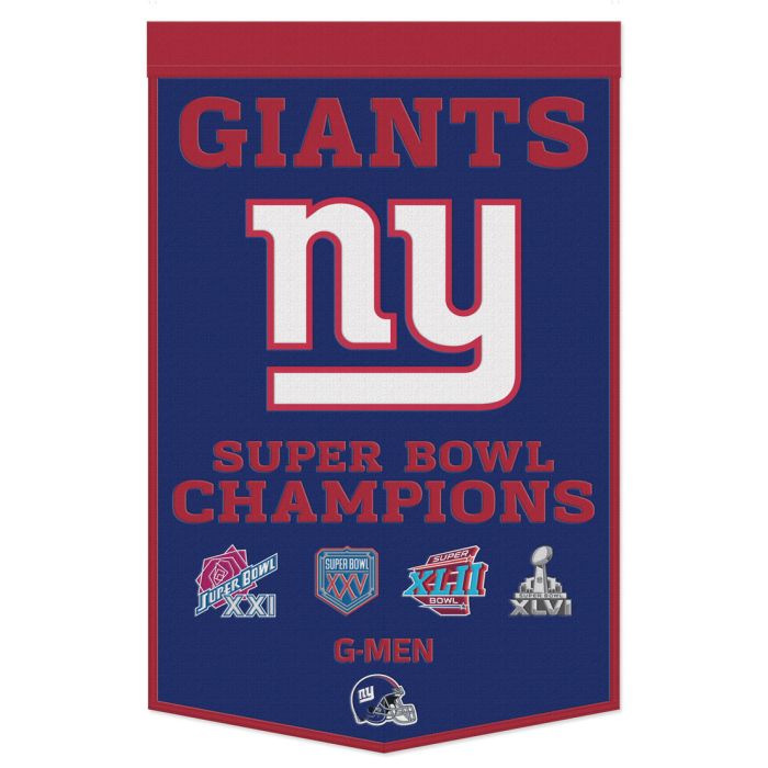New York Giants 24" x 38" Primary Wool Banner - for just $99.99! 