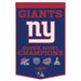 New York Giants 24" x 38" Primary Wool Banner - for just $99.99! 