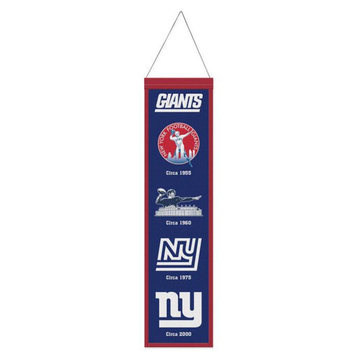 New York Giants 8" x 32" Wool Banner - for just $44.99! 