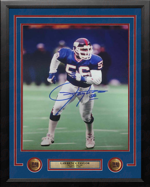 Lawrence Taylor on the Run New York Giants Autographed 11" x 14" Framed Football Photo - for just $179.99! 