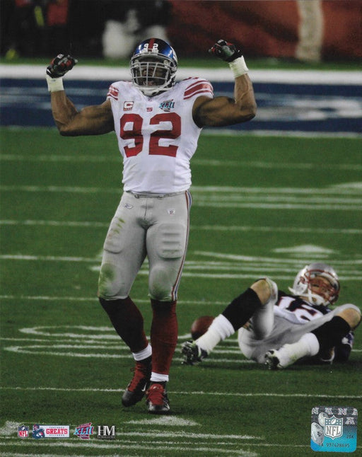 Michael Strahan Over Brady Super Bowl XLII New York Giants 8" x 10" Football Photo - for just $9.99! 