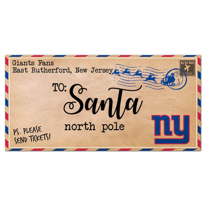 New York Giants 6'' x 12'' Letter to Santa Sign - for just $12.99! 