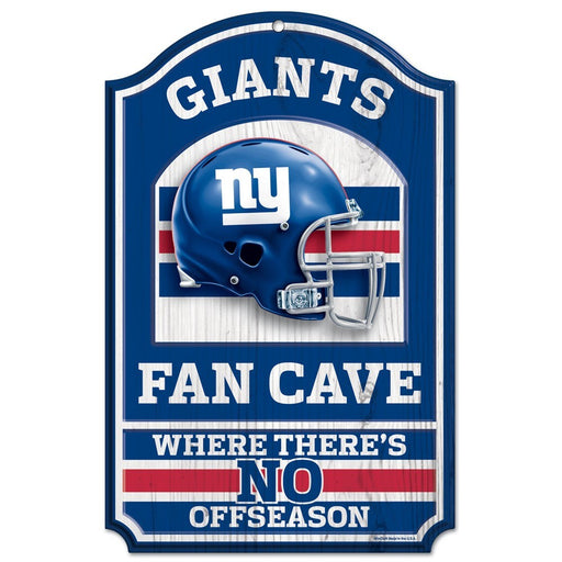 New York Giants Fan Cave 11" x 17" Wood Sign - for just $29.99! 