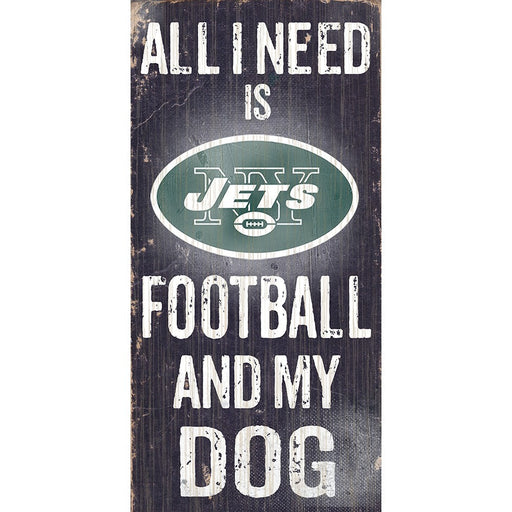 New York Jets Football and My Dog Wooden Sign - for just $12.99! 