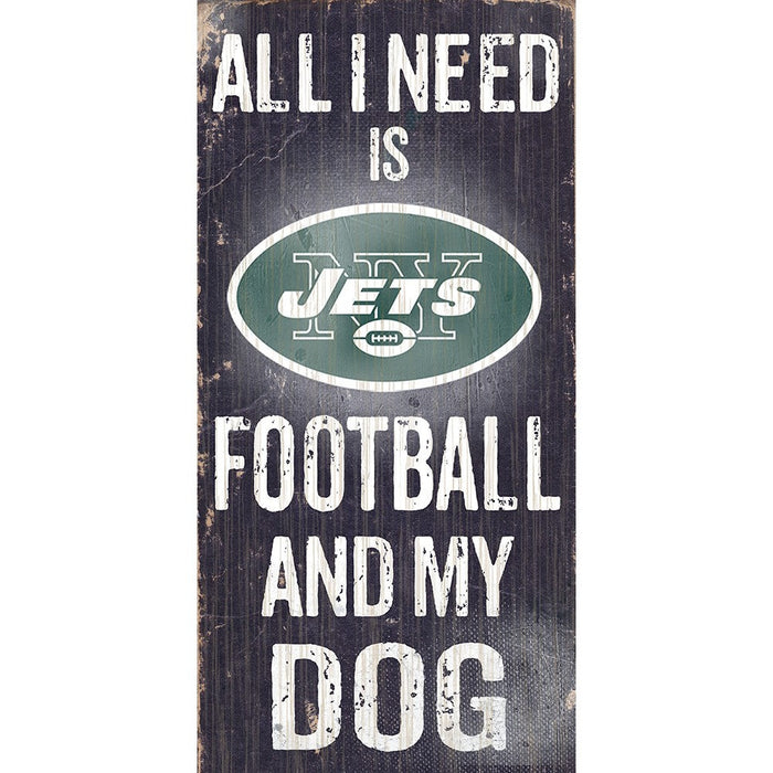 New York Jets Football and My Dog Wooden Sign - for just $12.99! 