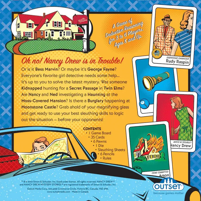 Nancy Drew Mysteries - A Sleuthing Skills Board Game - Outset - for just $24.99! 