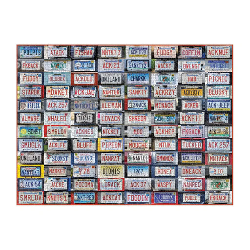 Nantucket License Plates 1000 Piece Jigsaw Puzzle Galison - for just $19.99! 