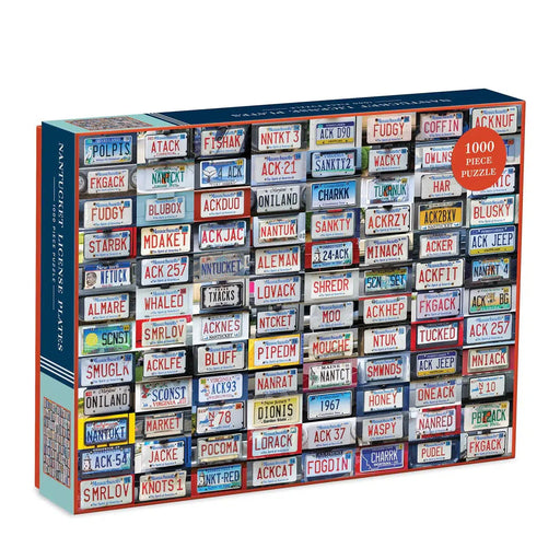 Nantucket License Plates 1000 Piece Jigsaw Puzzle Galison - for just $19.99! 