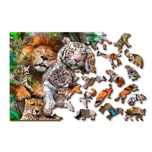 Nap Time 300 Piece Wood Jigsaw Puzzle Wooden City - for just $24.99! 