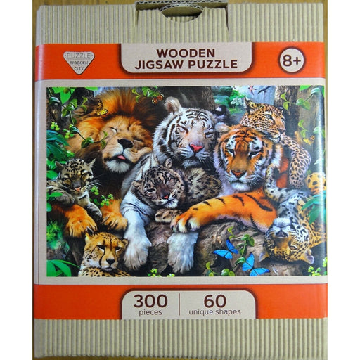 Nap Time 300 Piece Wood Jigsaw Puzzle Wooden City - for just $24.99! 