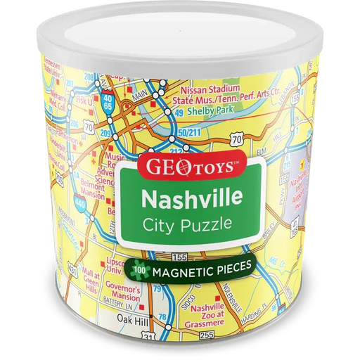 Nashville City 100 Piece Magnetic Jigsaw Puzzle Geotoys - for just $11.99! 