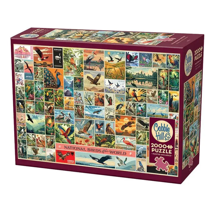 National Birds of the World 2000 Piece Jigsaw Puzzle Cobble Hill - for just $29.99! 